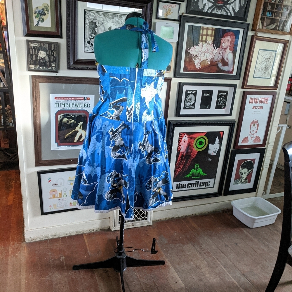Custom made Batman halter dress